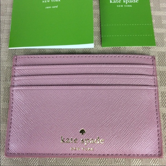SALE! NWT GLITTER Kate Spade PINK Wallet NEW Greta - Picture 2 of 3